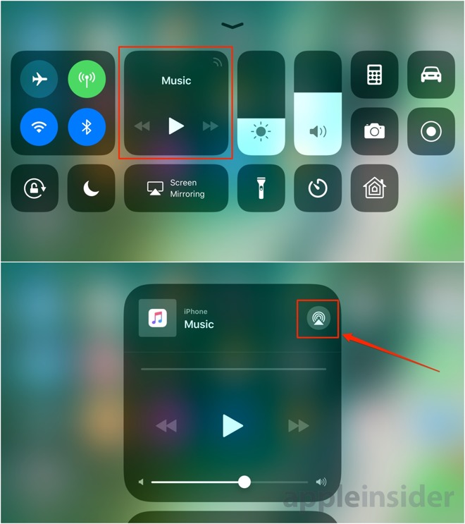 660x743 Reminder Apple Includes A Tiny Airplay Toggle In Ios Control