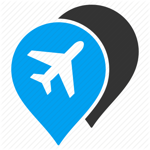 512x512 Airport, Airports, Aviation, Location, Map Markers, Navigation