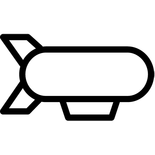 512x512 Airship Icon Line Iconset Iconsmind