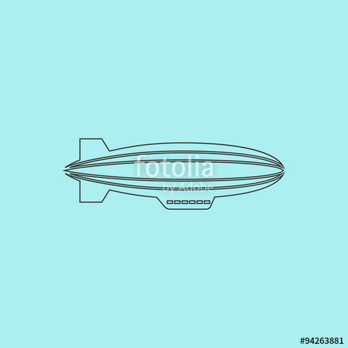 500x500 Airship Icon Stock Image And Royalty Free Vector On Fotolia