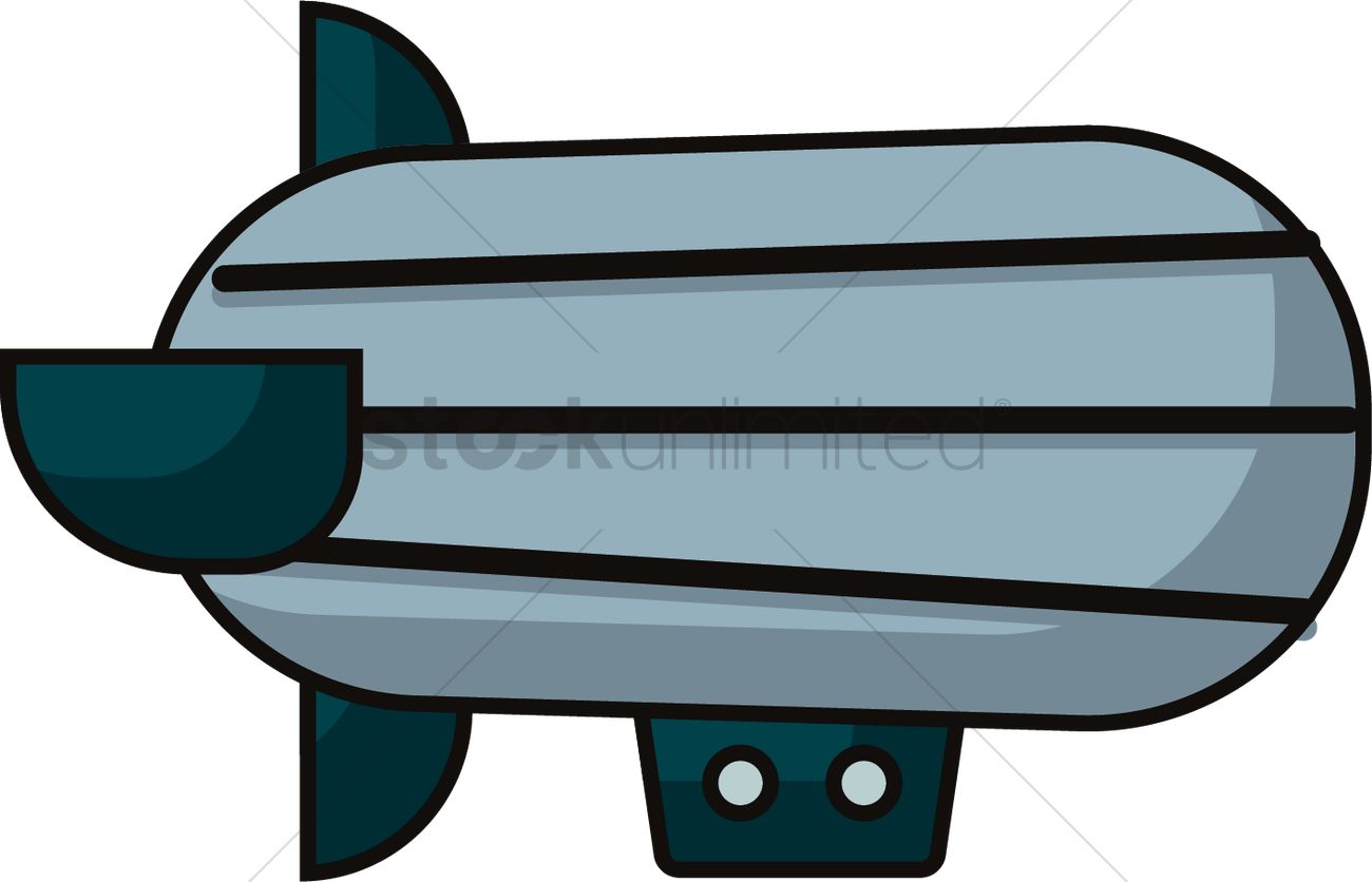 1300x836 Airship Icon Vector Image