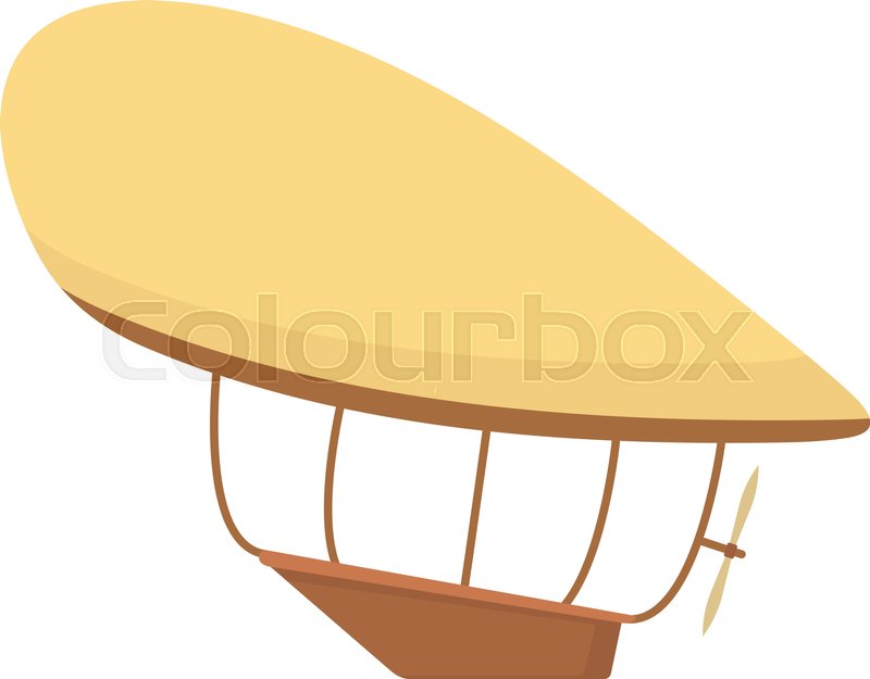 800x625 Airship Icon Cartoon Illustration Of Stock Vector Colourbox