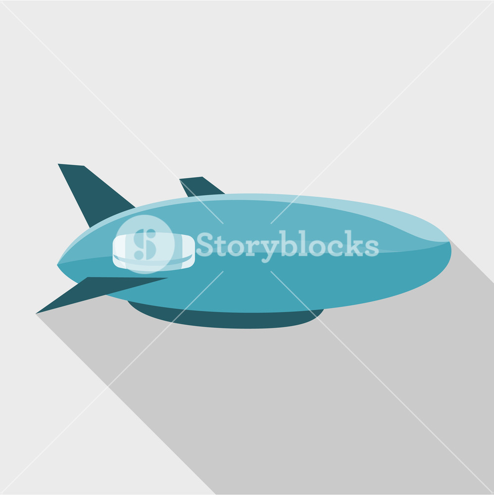 998x1000 Fast Airship Icon Flat Illustration Of Fast Airship Icon For Web