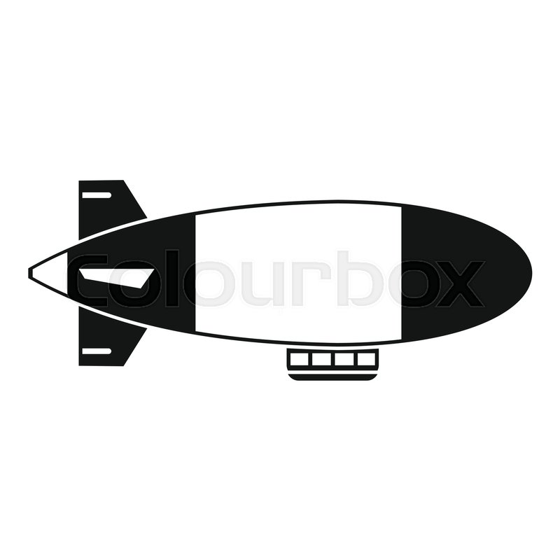800x800 Aerostat Airship Icon Simple Stock Vector Colourbox