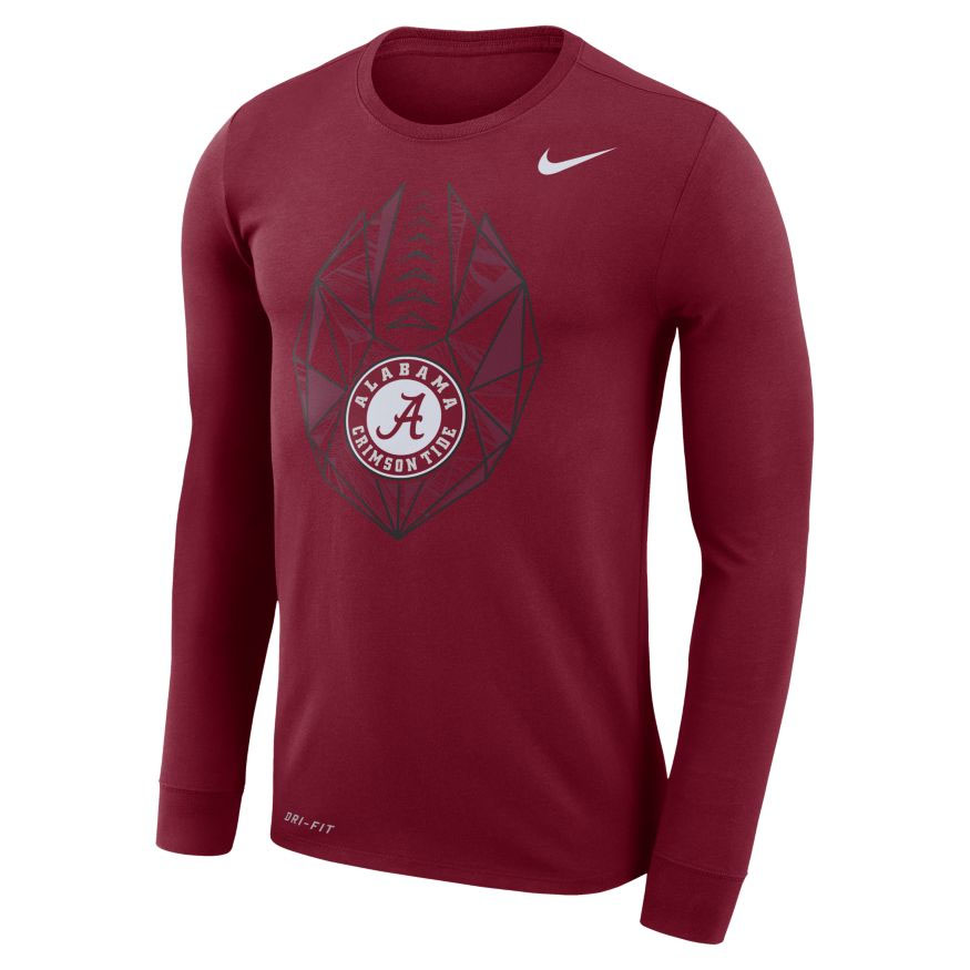 875x875 Men's Nike Alabama Crimson Tide Dri Fit Football Icon Long Sleeve