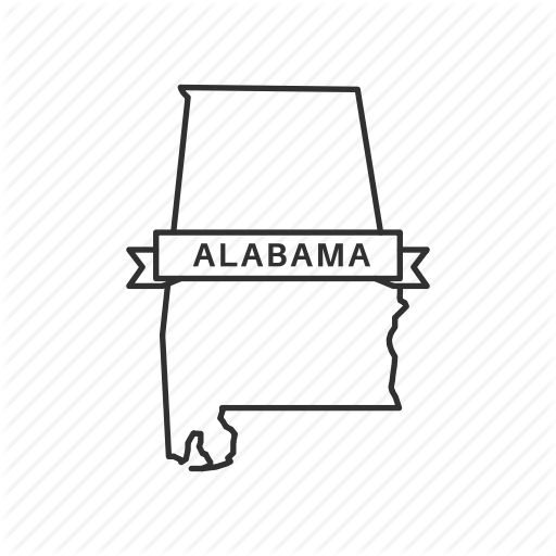 Alabama, America, American State, Borders, Map, State, Usa Icon 512x512 Alabama, America, American State, Borders, Map, State, Usa Icon