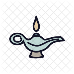 256x256 Aladdn Of Colored Outline Style