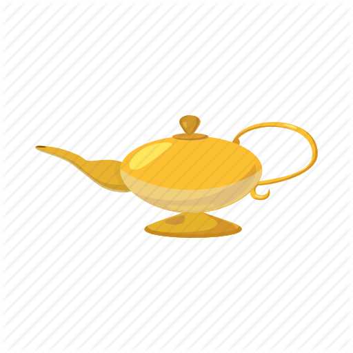 512x512 Aladdin, Cartoon, East, Genie, Gold, L Magic Icon