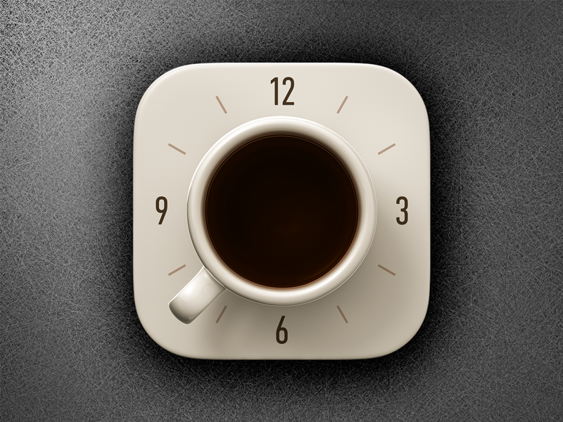 800x600 Coffee Alarm Clock Ios Icon Like Ios App Icon, App Icon, Ios Icon
