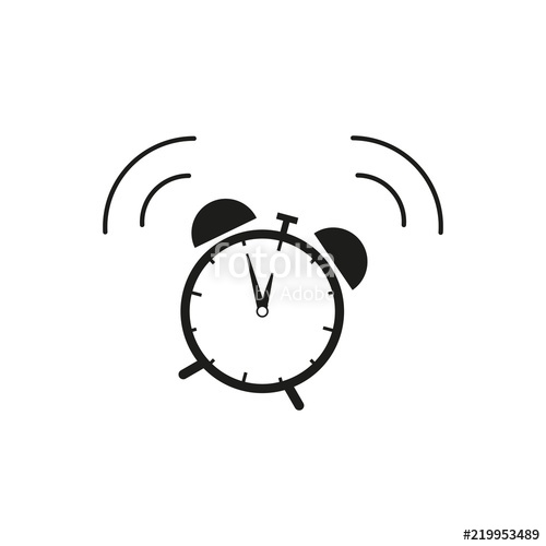 500x500 Alarm Clock Icon Wake Up Of Time Stock Image And Royalty Free