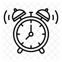 256x256 Alarm Clock Icon Of Line Style