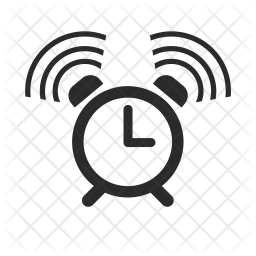 256x256 Alarm Icon Of Glyph Style