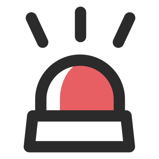 512x512 Alarm Light Colored Stroke Icon