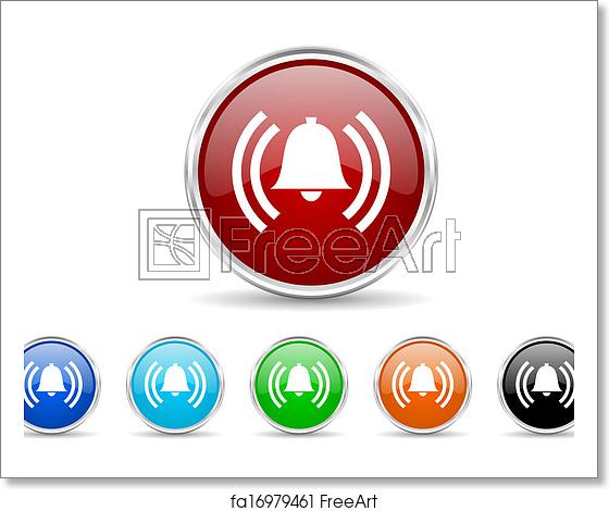 560x470 Free Art Print Of Alarm Icon Set Freeart