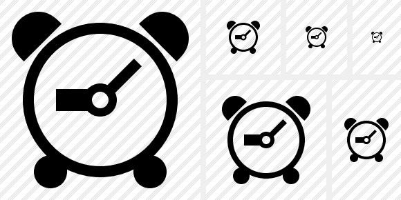580x290 Alarm Clock Icon Symbol Black Professional Stock Icon And Free