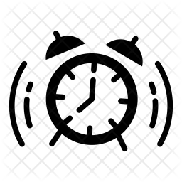 256x256 Alarm Icon Of Glyph Style