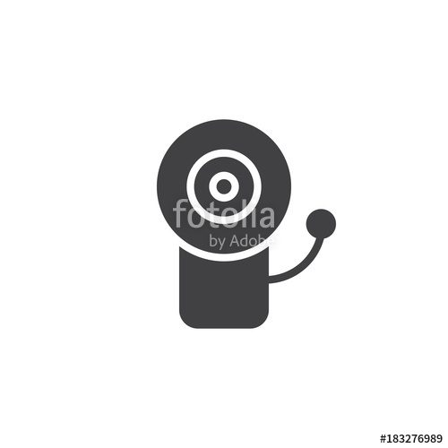 500x500 Fire Alarm System Icon Vector, Filled Flat Sign, Solid Pictogram