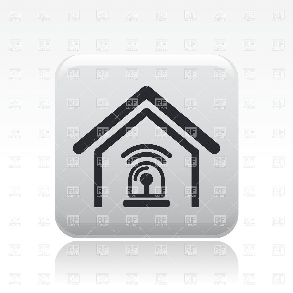 1200x1200 Home Burglar Alarm System Icon Vector Image Of Icons And Emblems
