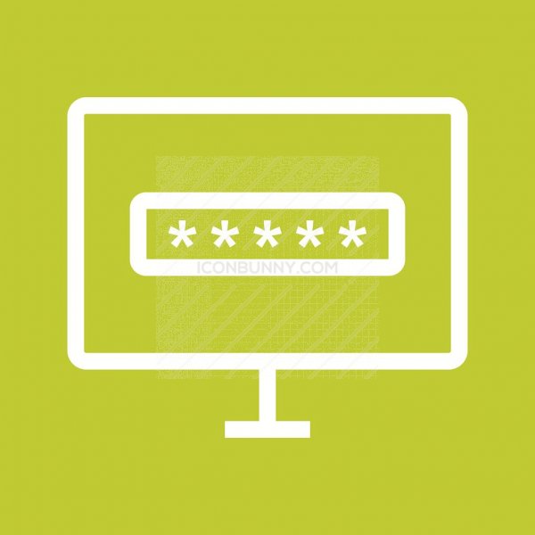 600x600 System Password Line Multicolor Bg Icon
