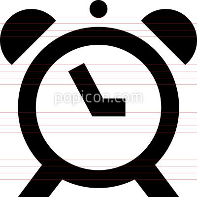 400x400 Alarm Clock Vector Icon