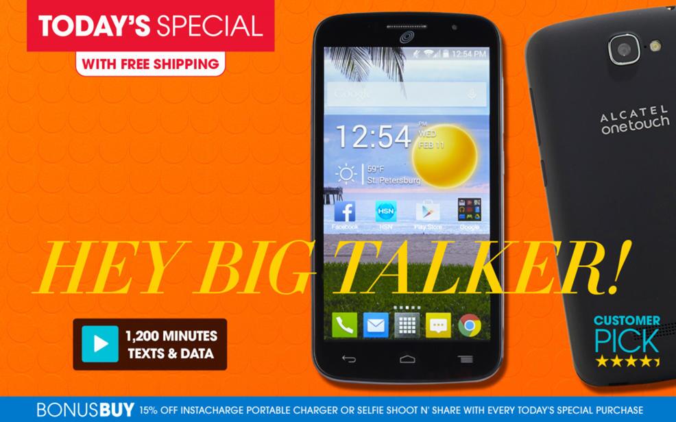 986x616 Hsn Alcatel Onetouch Pop Icon No Contract Android Smartphone