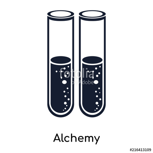 500x500 Alchemy Icons Isolated On White Background Modern And Editable