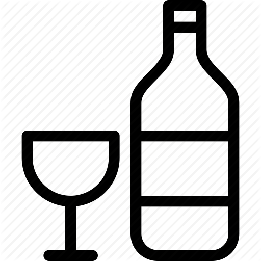 512x512 Alcohol, Bottle, Drink, Glass, Liquor Icon