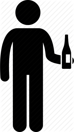 287x512 Alcohol, Drinking, Man Icon