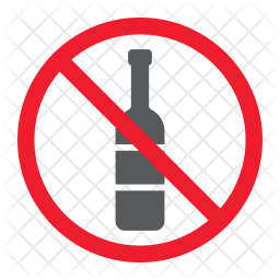 256x256 No Alcohol Icon Of Flat Style