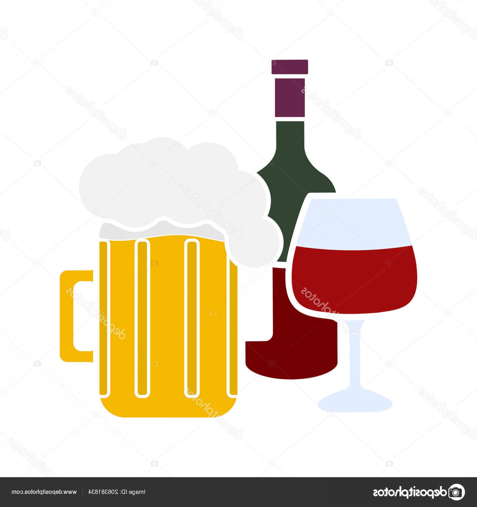 1920x2040 Stock Illustration Alcohol Drinks Glyph Color Icon Soidergi