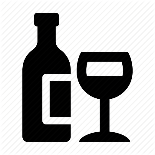 512x512 Alcohol, And, Beverage, Bottle, Drink, Drinks, Glass, Wine Icon