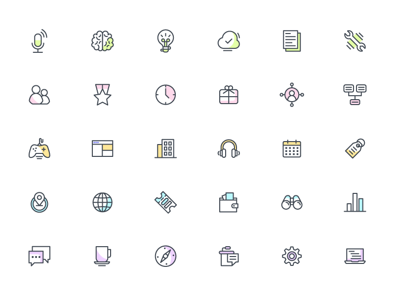800x600 Alexa Icon Set