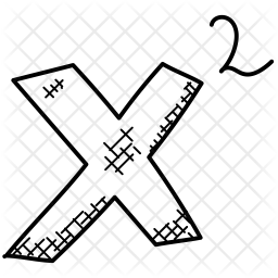 256x256 Square Algebra Icon Of Doodle Style