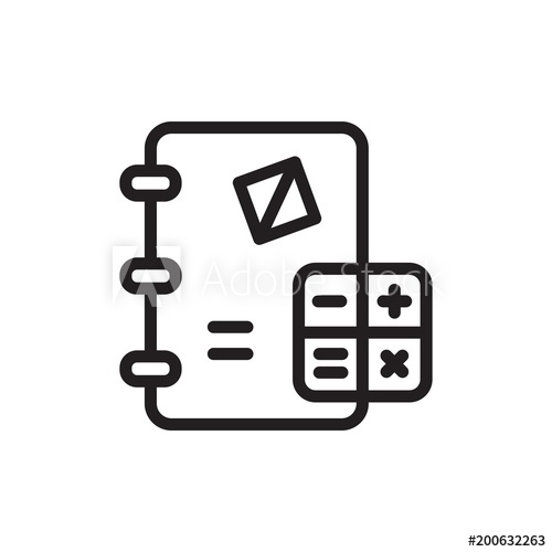 500x500 Math, Algebra Outline Vector Icon