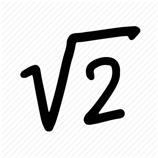 512x512 Algebra, Hand Drawn, Maths, Square Root, Two Icon