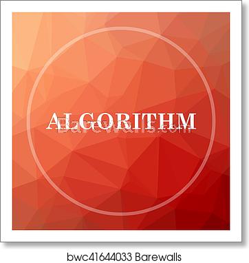 362x382 Algorithm Icon, Art Print Barewalls Posters Prints