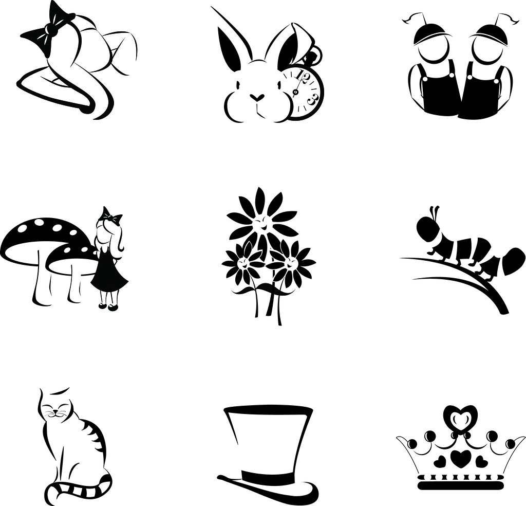 Alice In Wonderland Icon at Vectorified.com | Collection of Alice In ...
