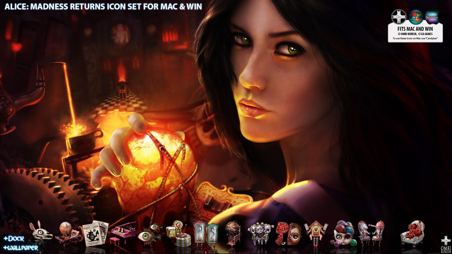 1920x1080 Alice Madness Returns Icon Set
