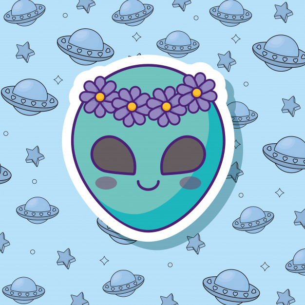 626x626 Cute Alien Icon Vector Premium Download
