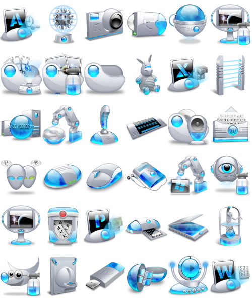 500x600 Alien Aqua Icon Portal O Dizajne