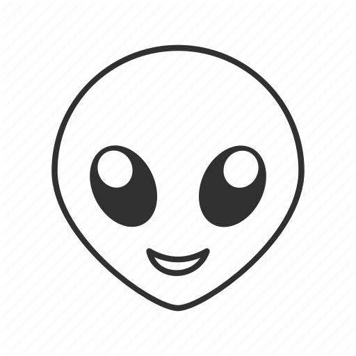 Alien, Alien Head, Cute Eyes, Cute Face, Emoji, Extraterrestrial 512x512 Alien, Alien Head, Cute Eyes, Cute Face, Emoji, Extraterrestrial