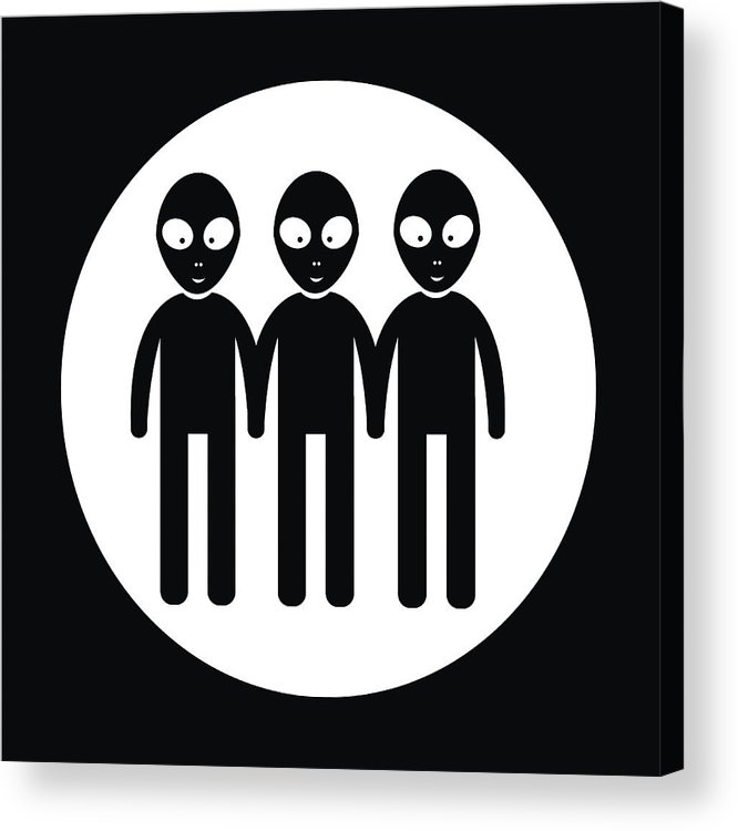 666x750 Alien Icon Acrylic Print