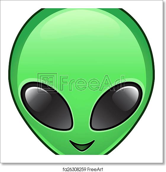 561x581 Free Art Print Of Alien Icon Alien Face Icon Freeart