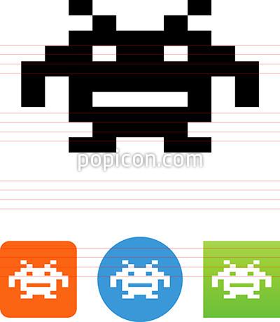 400x460 Video Game Alien Icon