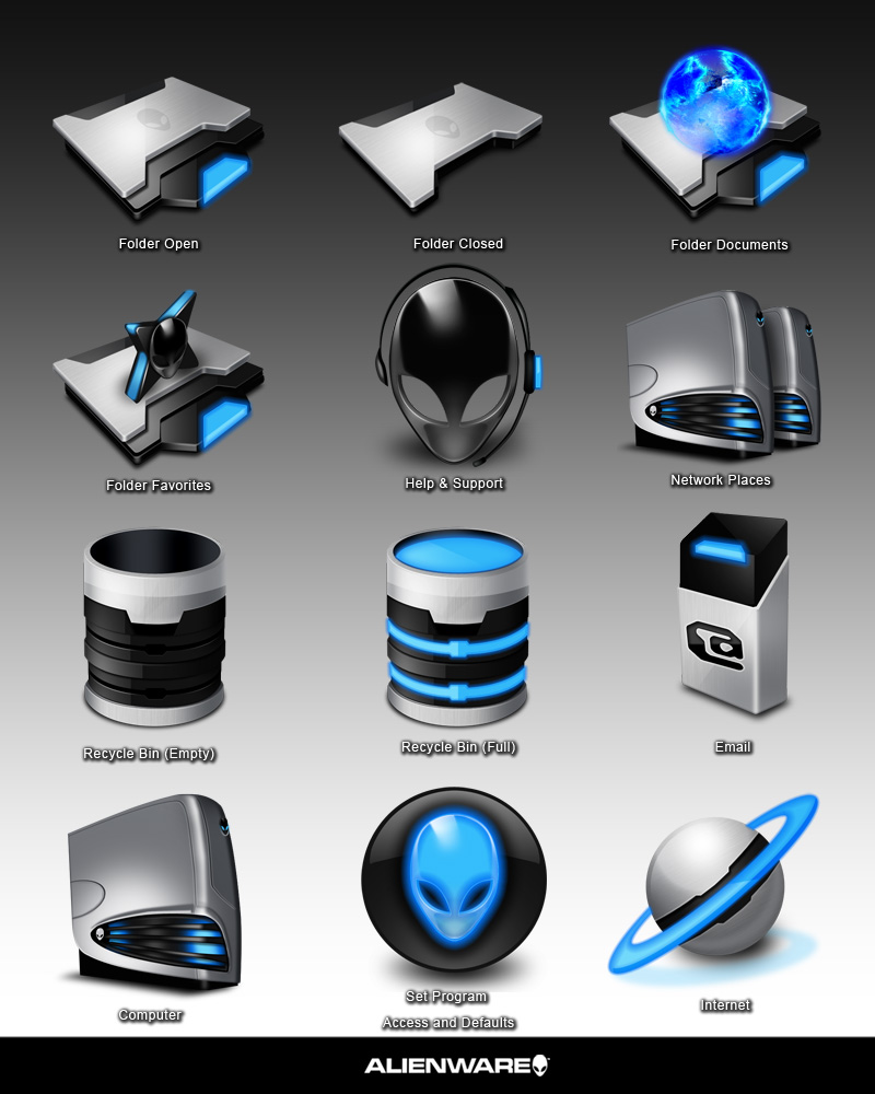 alienware icon pack for windows 7