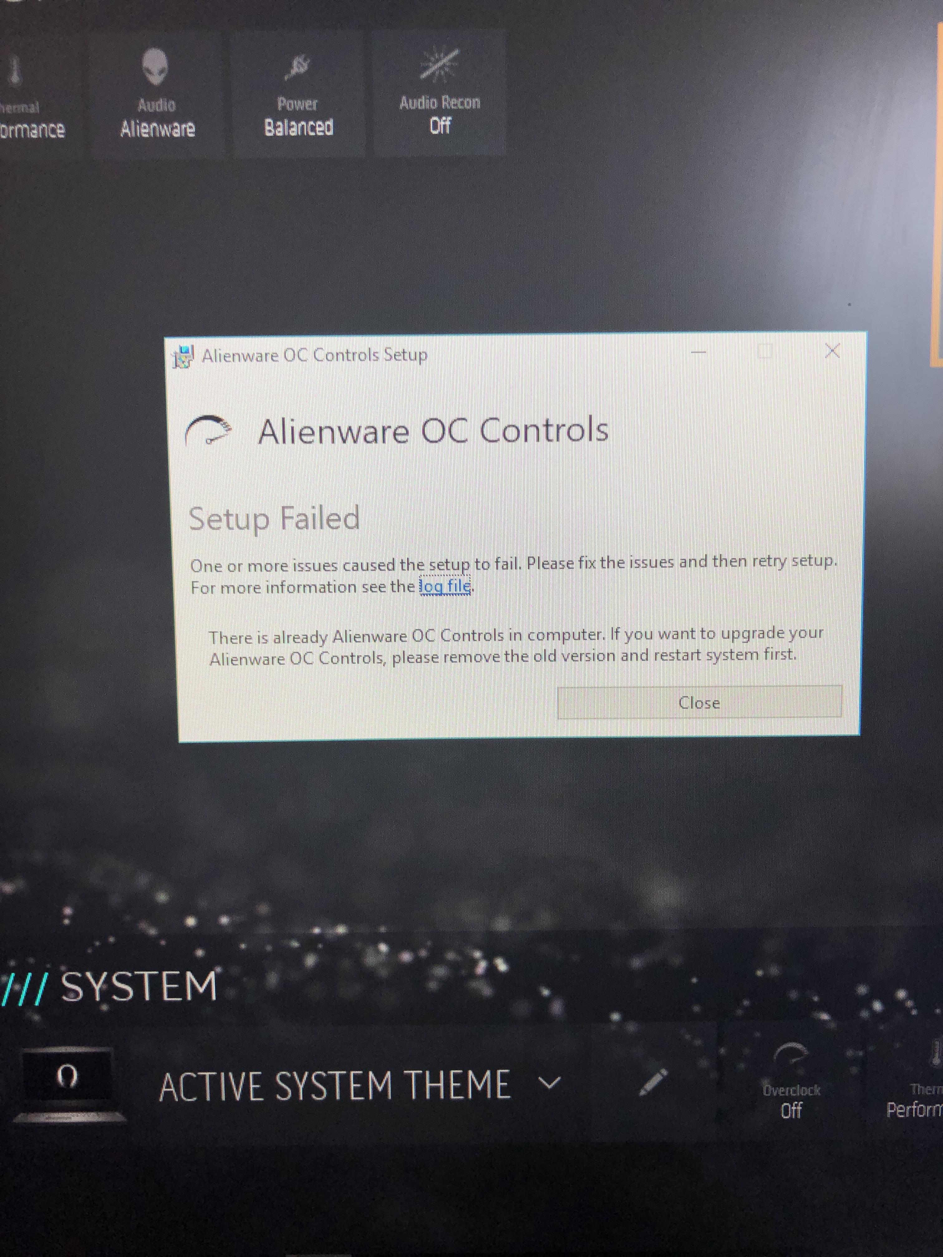 3024x4032 I Can't Update Alienware Oc Controls Because Of This How Can I Fix