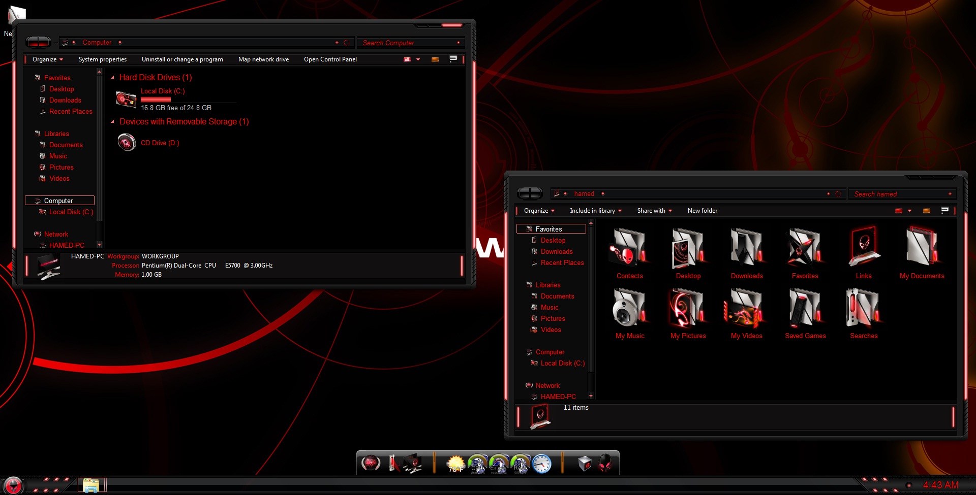 alienware invader red icon pack