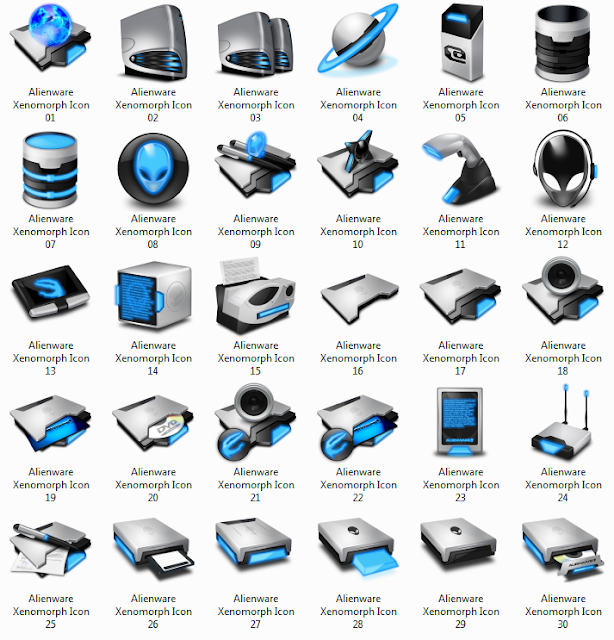 614x640 Alienware Xenomorph Icon Packs Windows Gallery Themes