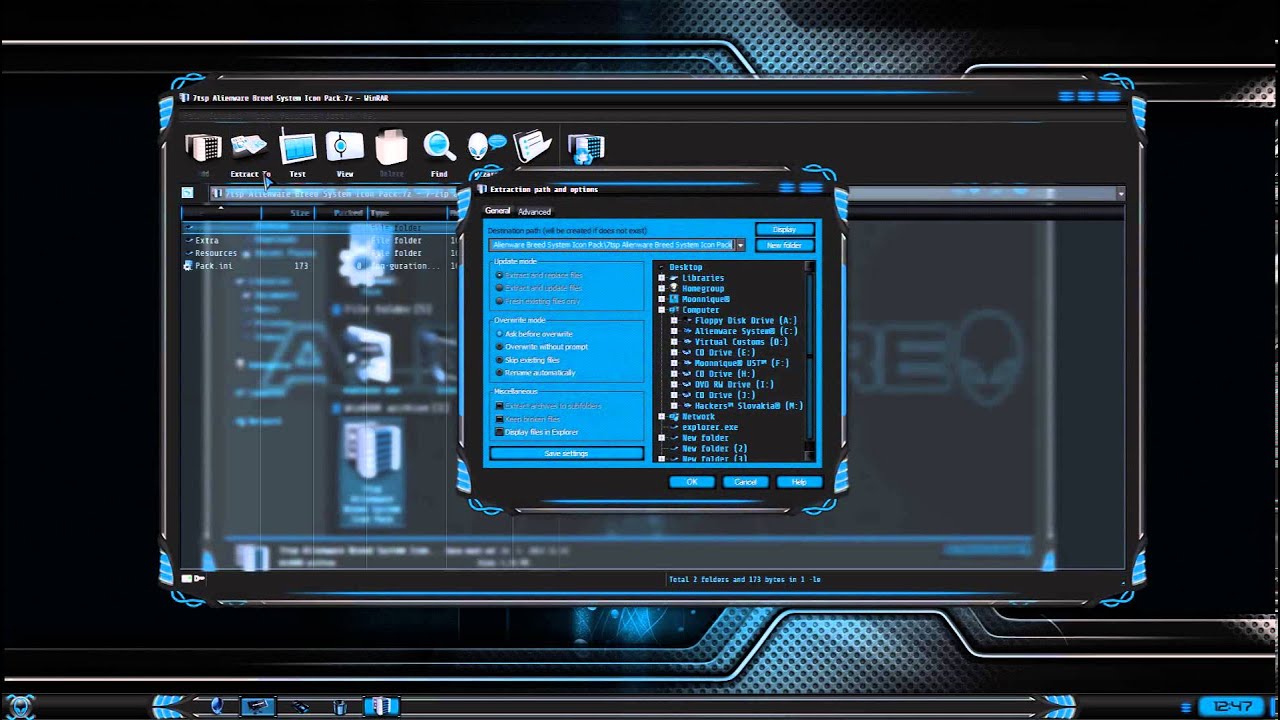 1280x720 Breed Blue System Icon Pack For Windows