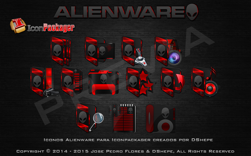 alienware invader icon pack